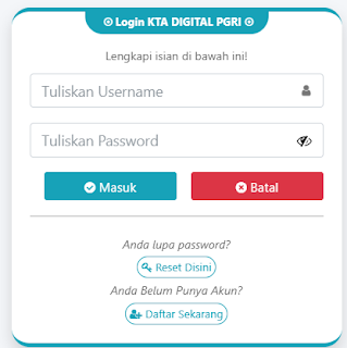 Register PGRI Demak - Persatuan Guru Republik Indonesia Cabang Kabupaten Demak